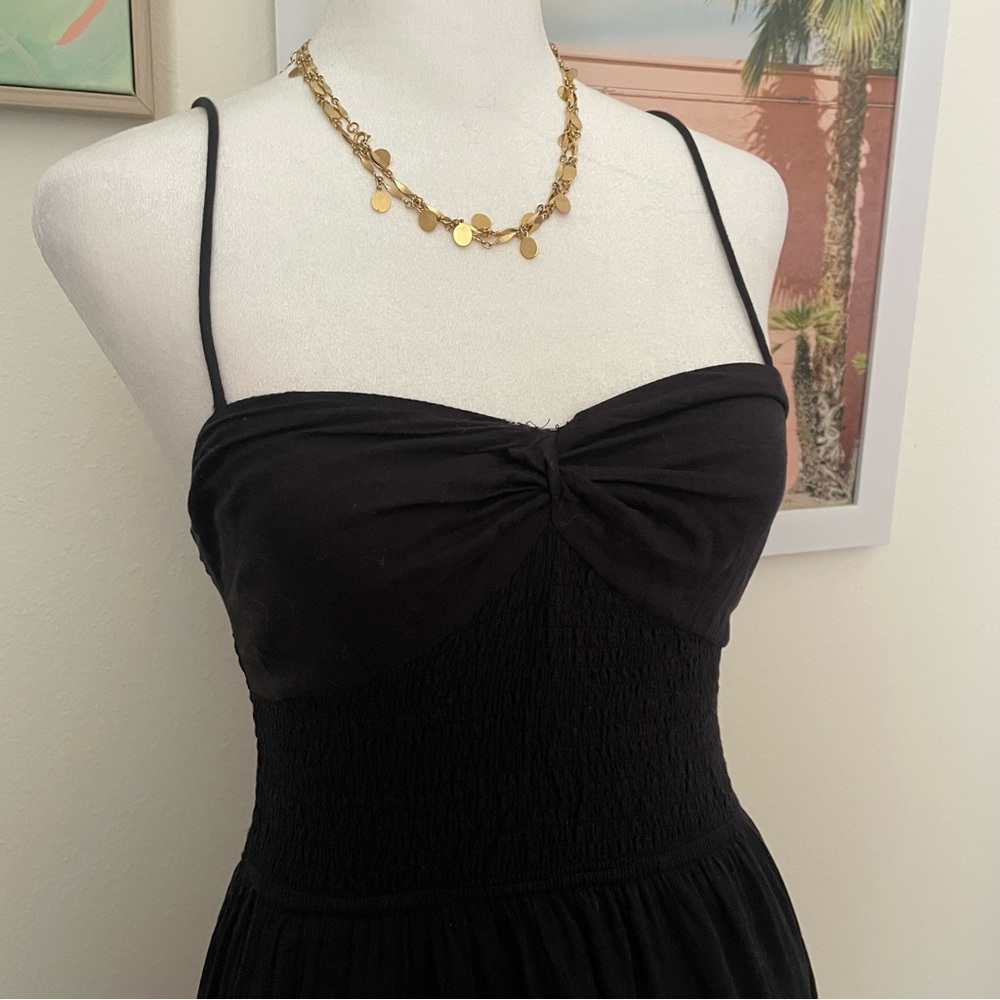 Free People Sundrenched Solid Maxi Dress in Black Size XS - Picture 10 of 11